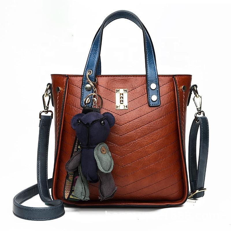Women Bucket Bag Handbag Tassel Drawstring Messenger PU Leather Crossbody Bags