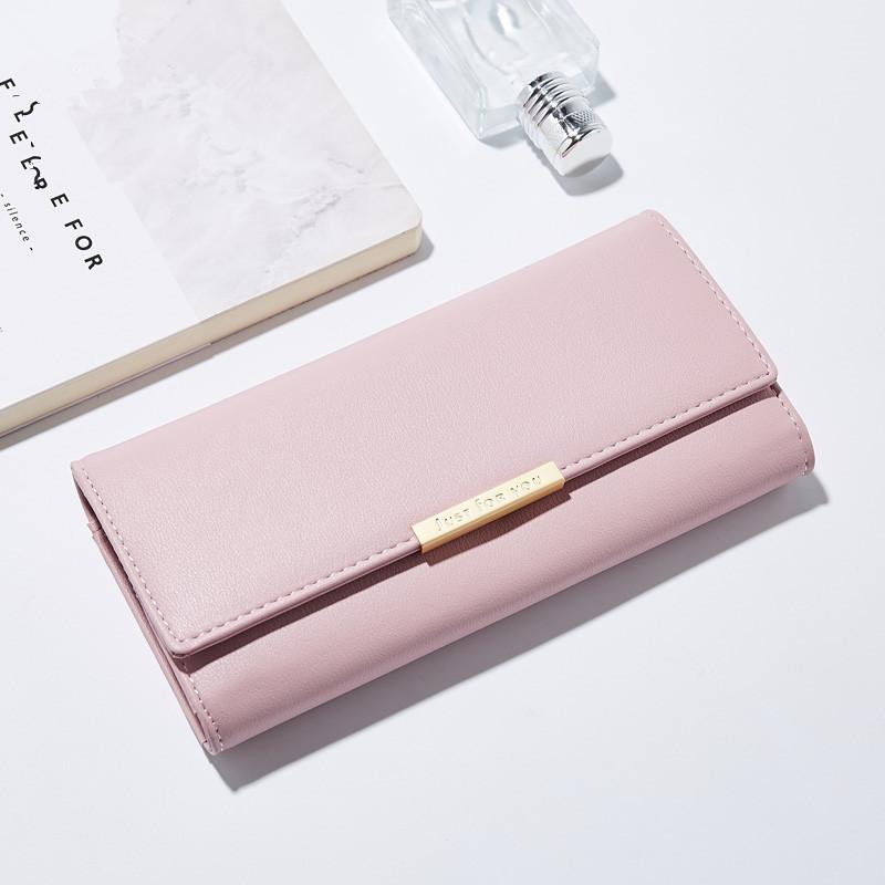 Good quality fashion latest design trifold wallet women ladies purse