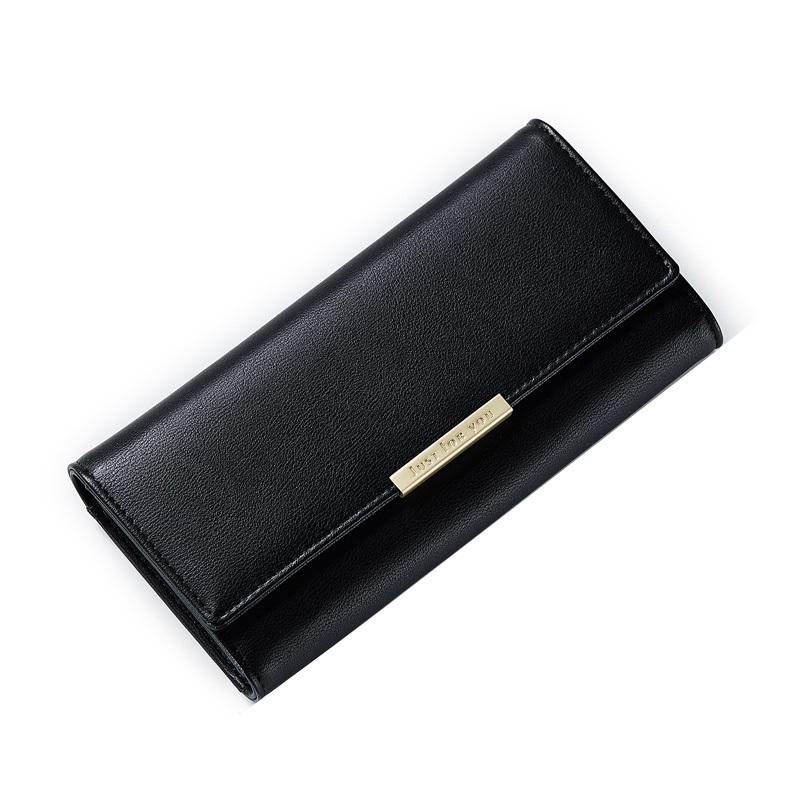 Good quality fashion latest design trifold wallet women ladies purse
