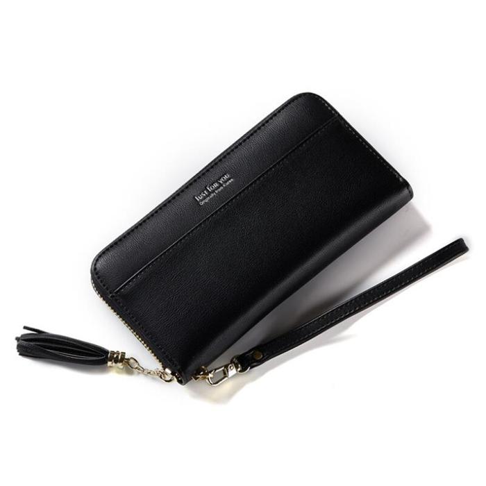 Just for you brand beautiful pink ladies long wallet women