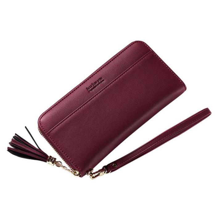 Just for you brand beautiful pink ladies long wallet women