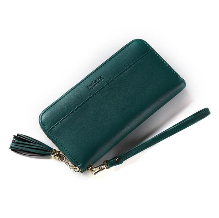 Just for you brand beautiful pink ladies long wallet women